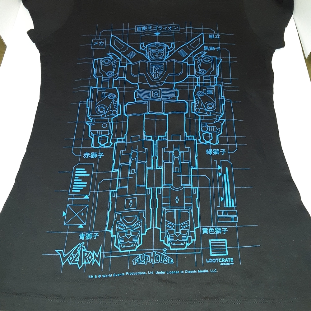 Voltron T Shirt Loot Crate Exclusive Women's M